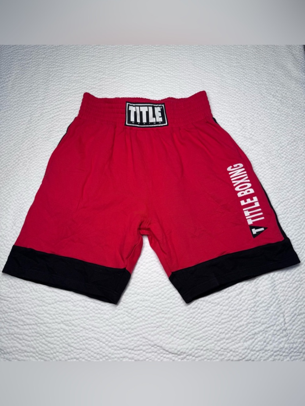 Title Boxing Red Athletic Training Shorts Size M